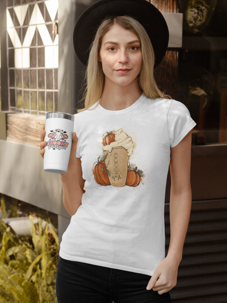 Pumpkin Spice Latte DTF Transfer Balance Printables