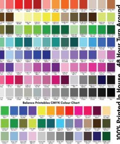 CMYK Colour Chart